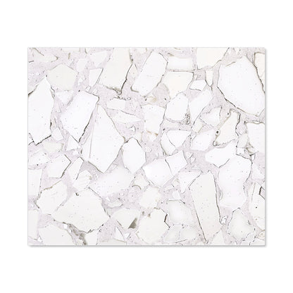 Chunky White Quartz Effect Kitchen Splashback