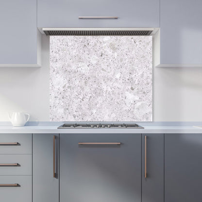 Light Grey Quartz Effect Kitchen Splashback