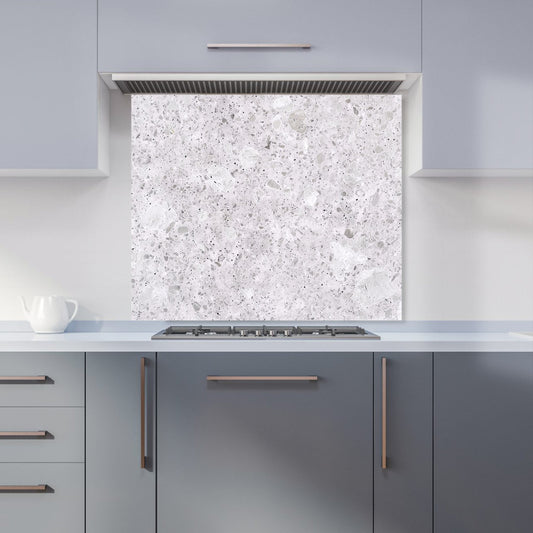 Light Grey Quartz Effect Kitchen Splashback