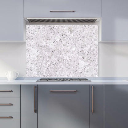 Light Grey Quartz Effect Kitchen Splashback