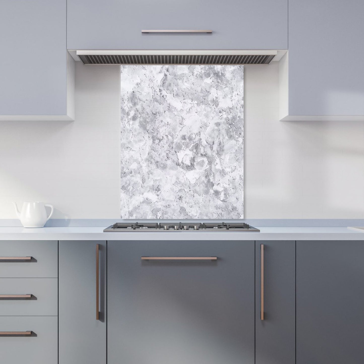 Grey Quartz Effect Kitchen Splashback