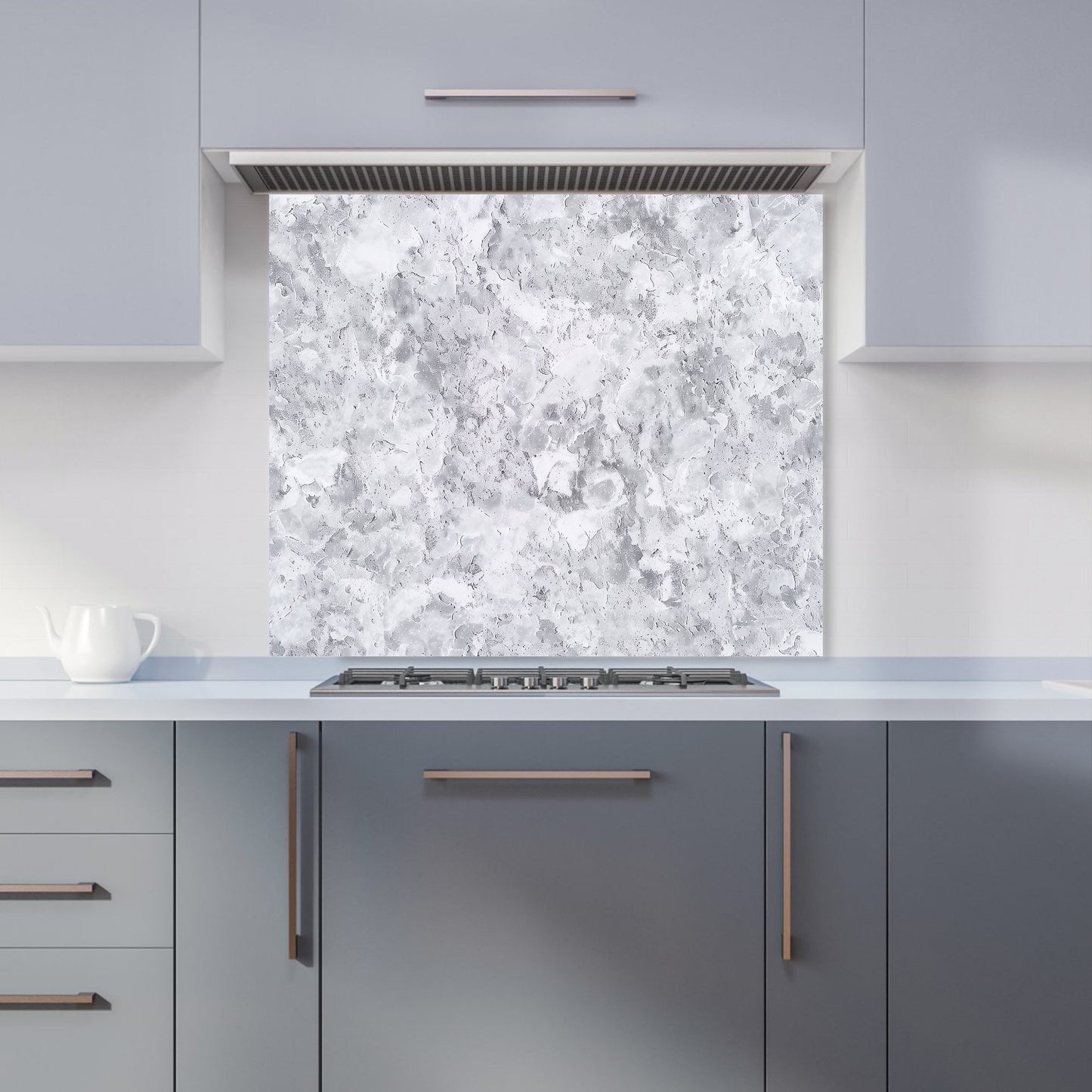 Grey Quartz Effect Kitchen Splashback