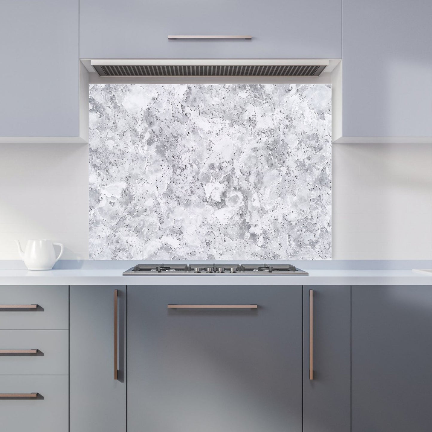 Grey Quartz Effect Kitchen Splashback