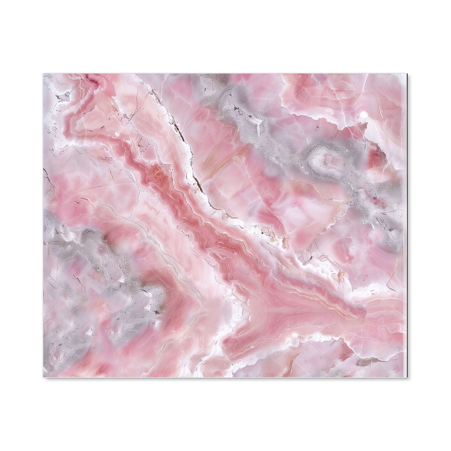 Pale And Grey Marble Effect Kitchen Splashback