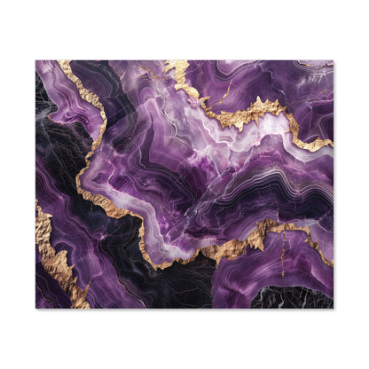 Deep Purple Marble Effect Kitchen Splashback