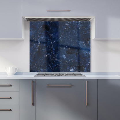Ocean Blue Quartz Effect Kitchen Splashback