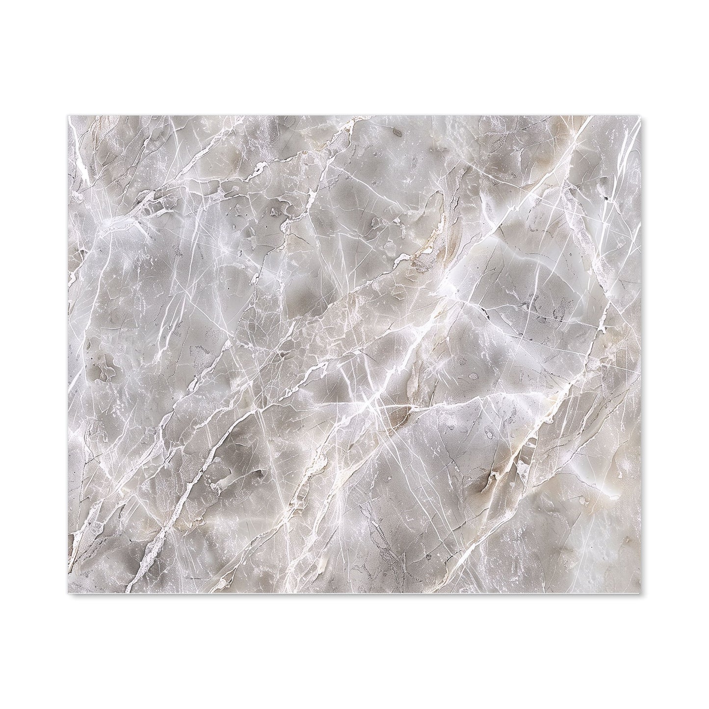 Polished Grey Marble Effect Kitchen Splashback