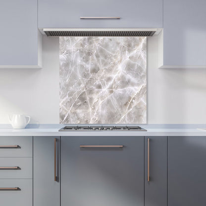 Polished Grey Marble Effect Kitchen Splashback
