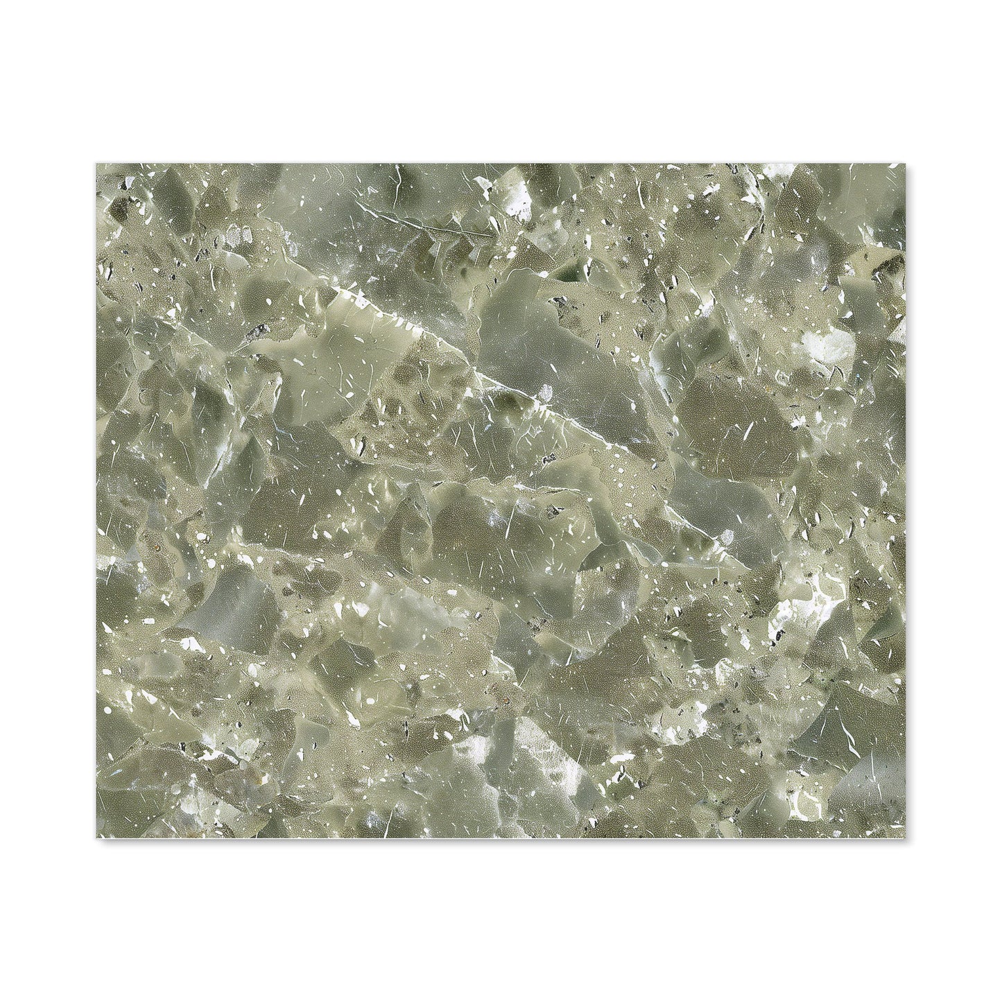 Sage Green Quartz Effect Kitchen Splashback