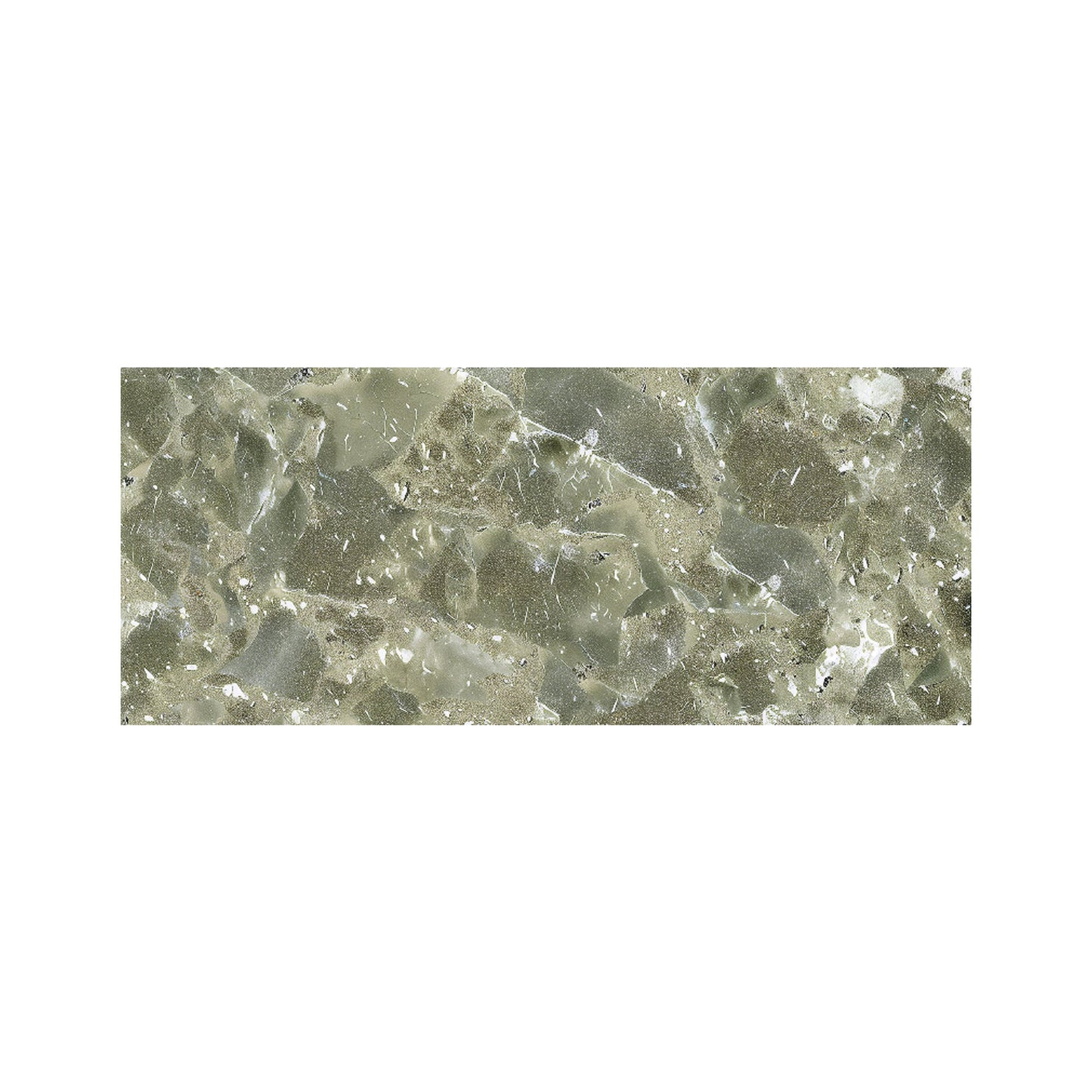 Sage Green Quartz Effect Glass Bathroom Splashback