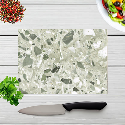 Sage Green And White Quartz Effect Chopping Board