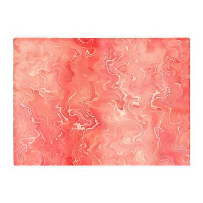 Salmon Pink Marble Effect Chopping Board