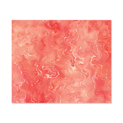 Salmon Pink Marble Effect Kitchen Splashback