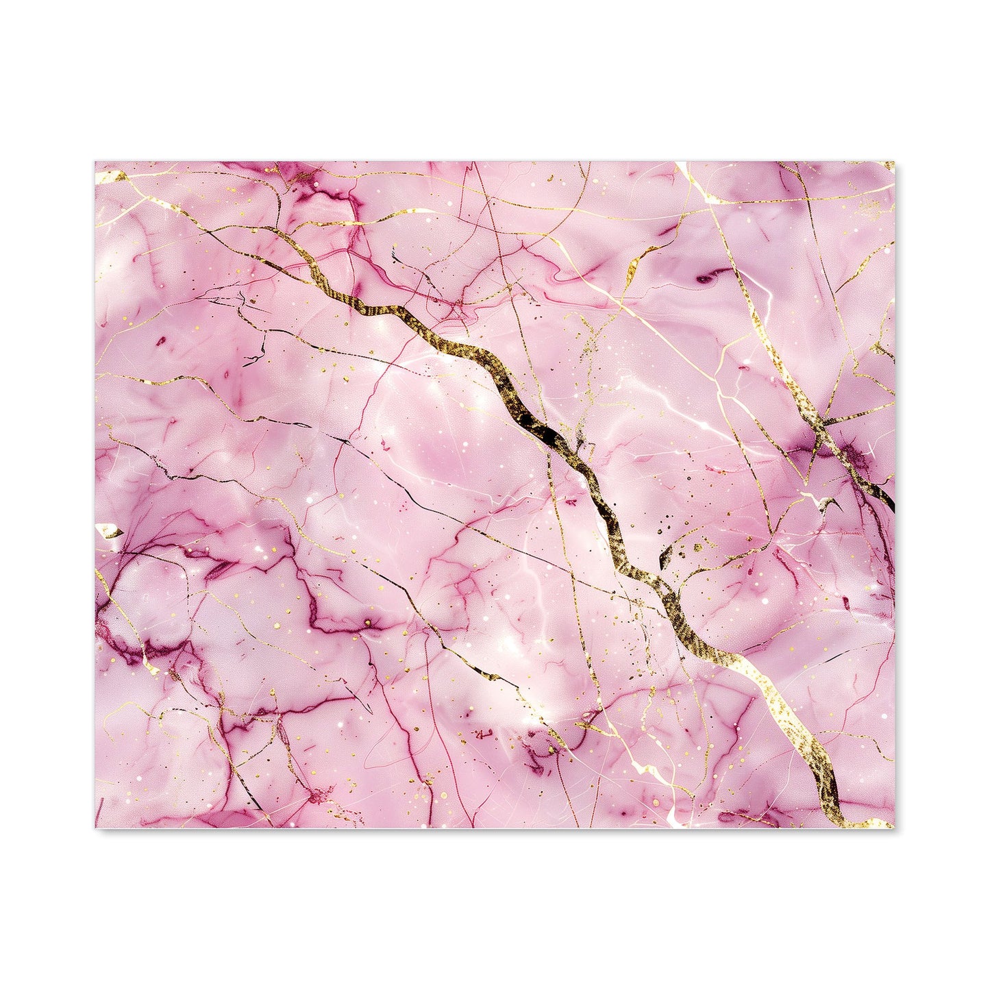 Polished Rose Marble Effect Kitchen Splashback