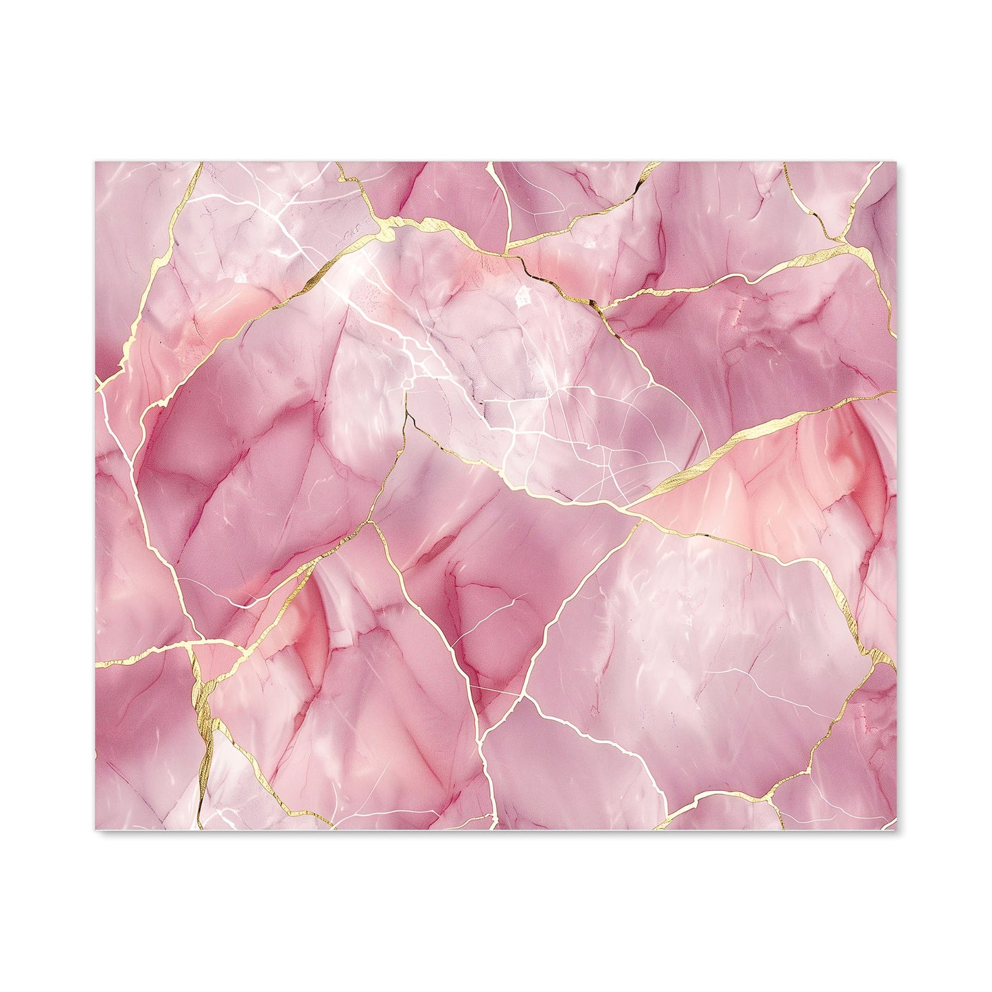 Light Rose Marble Effect Kitchen Splashback