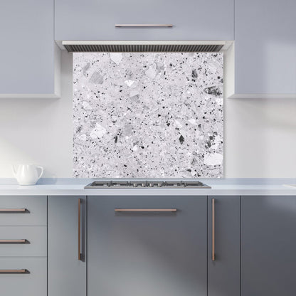 Silver Grey Quartz Effect Kitchen Splashback