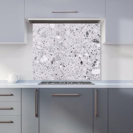 Silver Grey Quartz Effect Kitchen Splashback