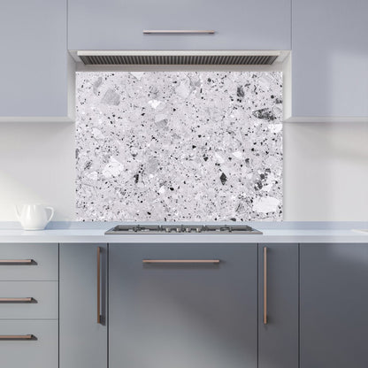 Silver Grey Quartz Effect Kitchen Splashback