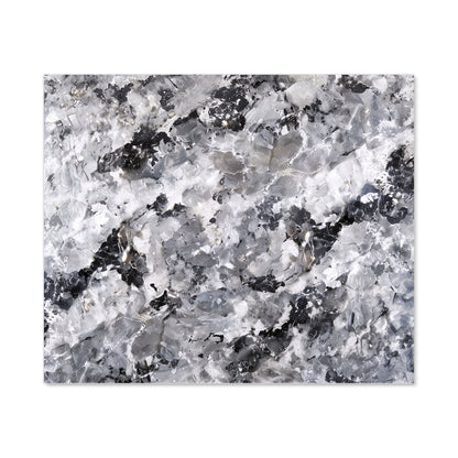 Silver And Black Quartz Effect Kitchen Splashback