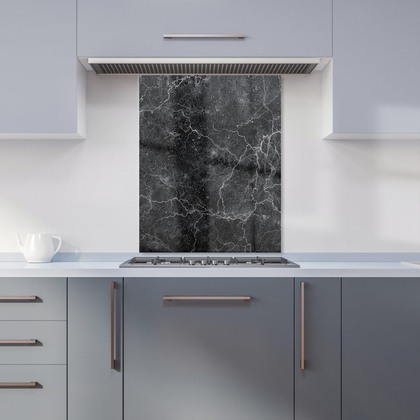 Slate Grey Quartz Effect Kitchen Splashback