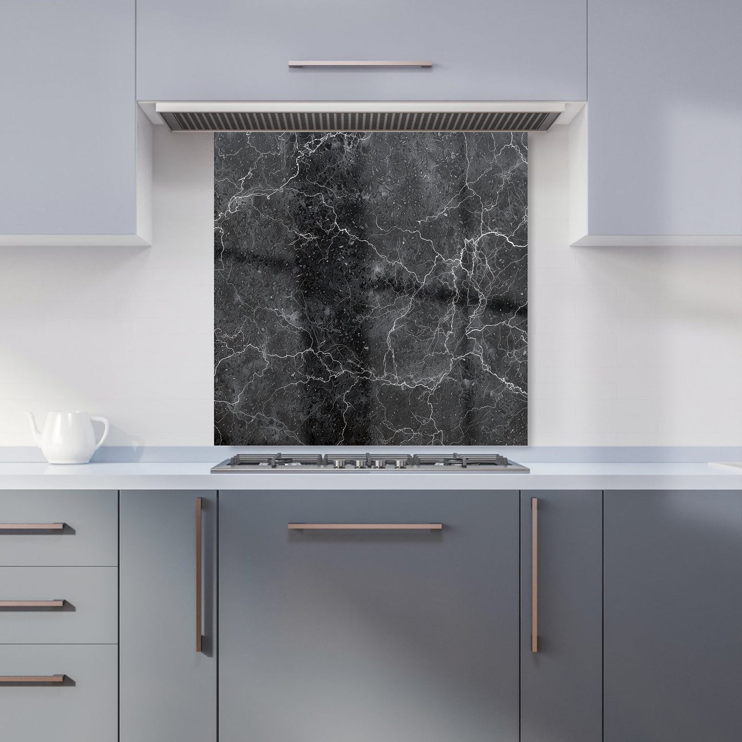 Slate Grey Quartz Effect Kitchen Splashback