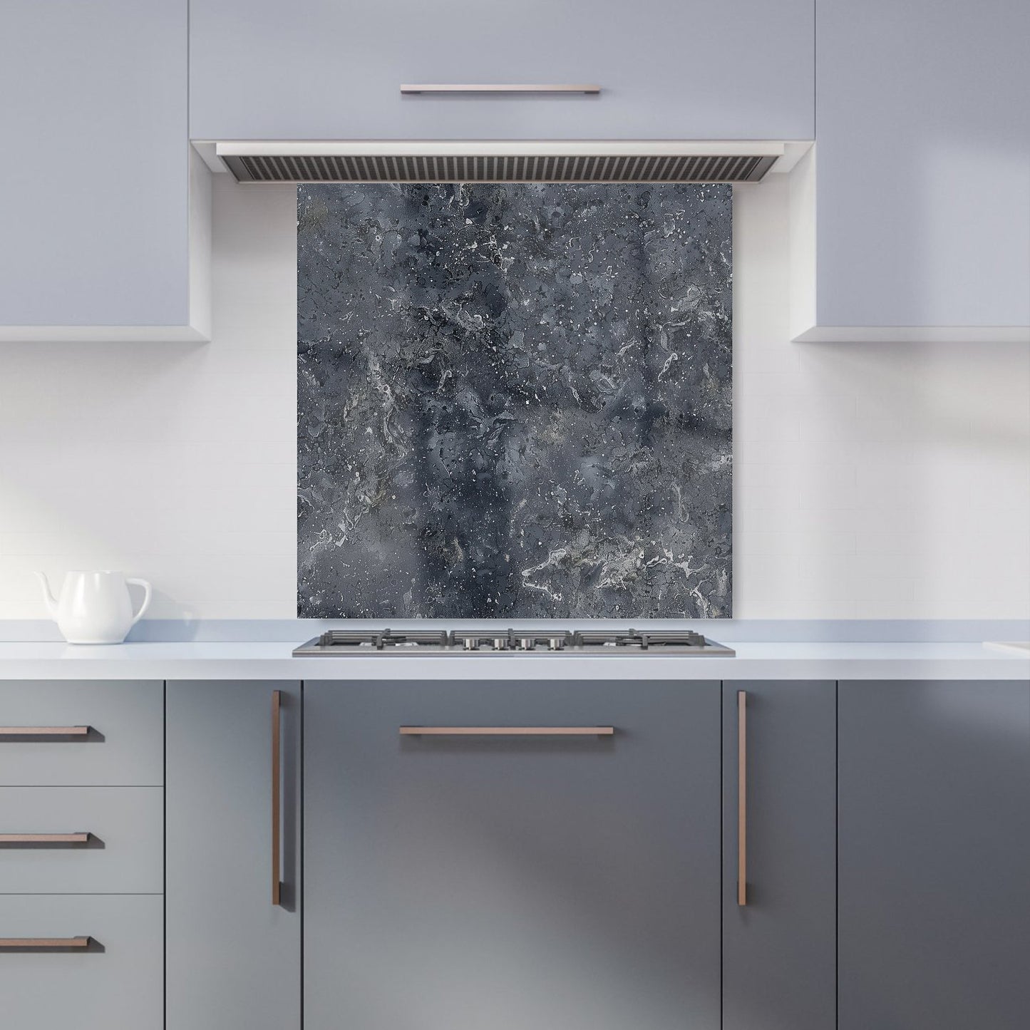 Luxury Slate Grey Quartz Effect Kitchen Splashback