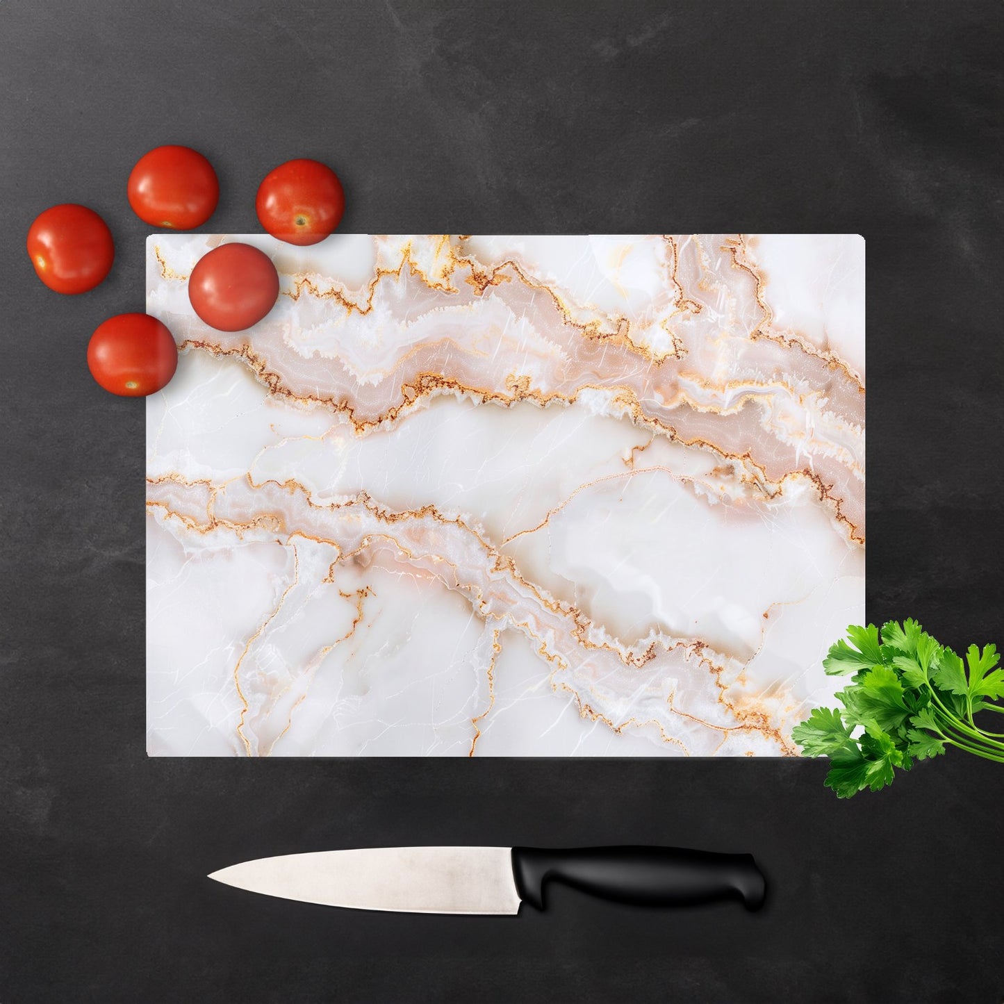 Peach Quartz Effect Chopping Board