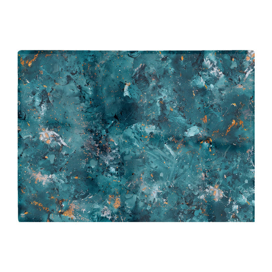 Polished Teal Quartz Effect Chopping Board
