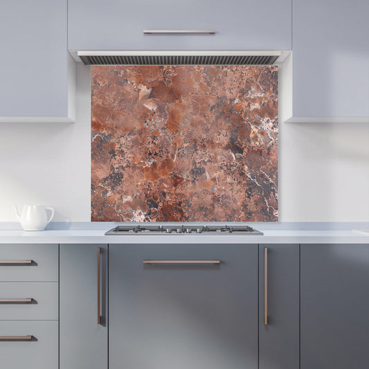 Terracotta Quartz Effect Kitchen Splashback