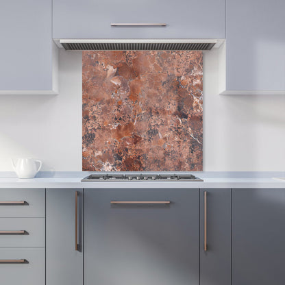 Terracotta Quartz Effect Kitchen Splashback