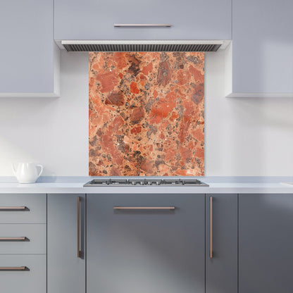 Authentic Terracotta Quartz Effect Kitchen Splashback