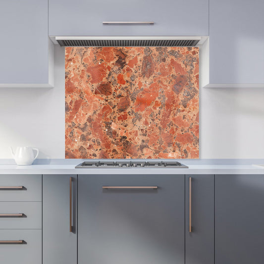 Authentic Terracotta Quartz Effect Kitchen Splashback