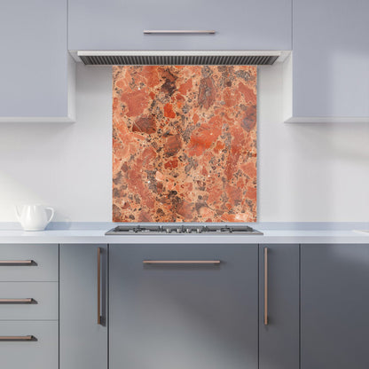 Authentic Terracotta Quartz Effect Kitchen Splashback
