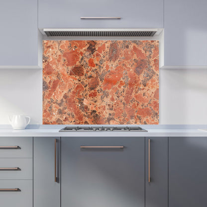 Authentic Terracotta Quartz Effect Kitchen Splashback