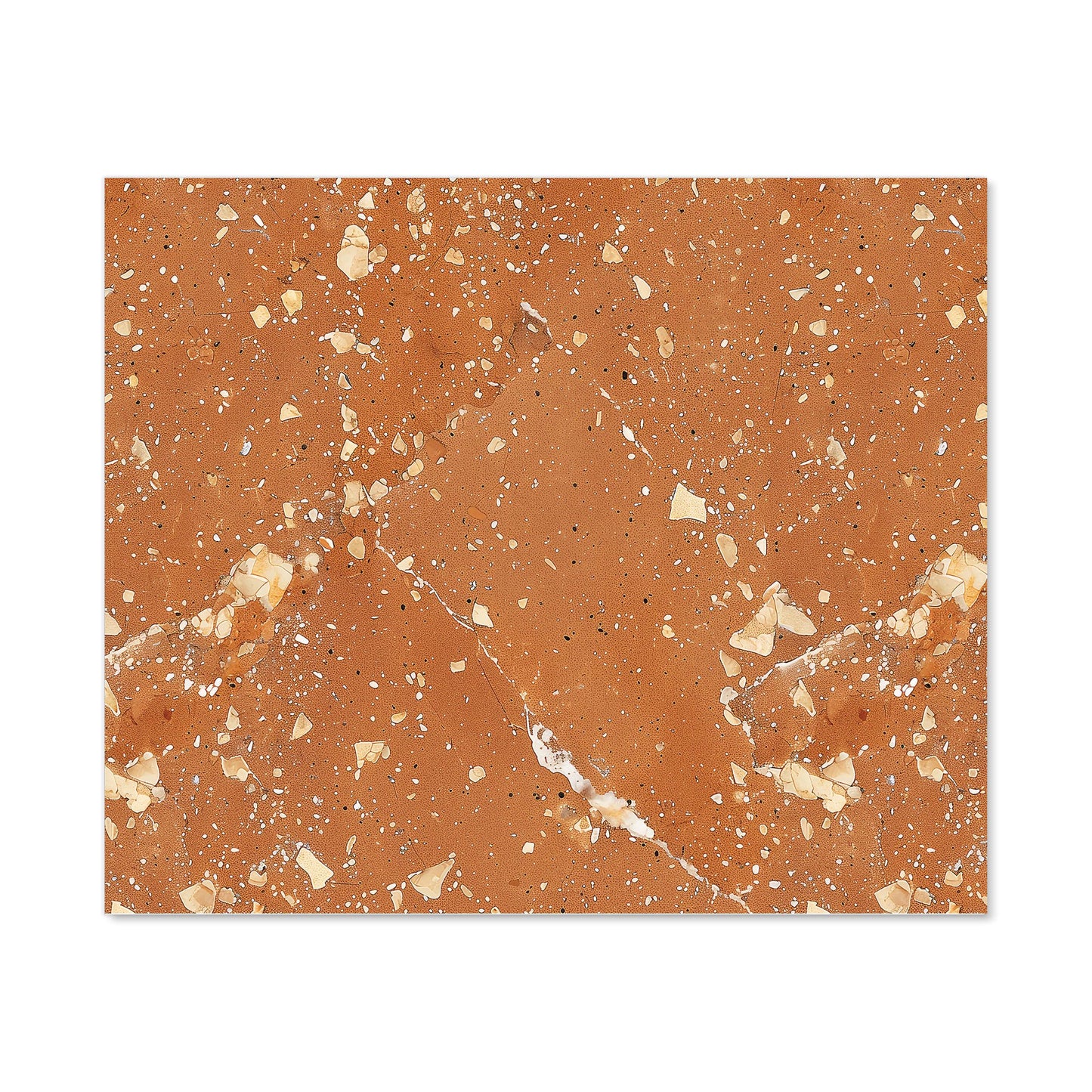 Pale Terracotta Quartz Effect Kitchen Splashback