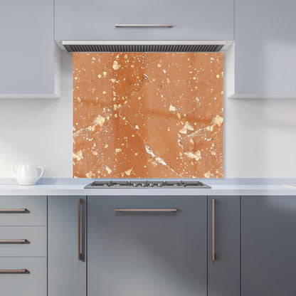 Pale Terracotta Quartz Effect Kitchen Splashback