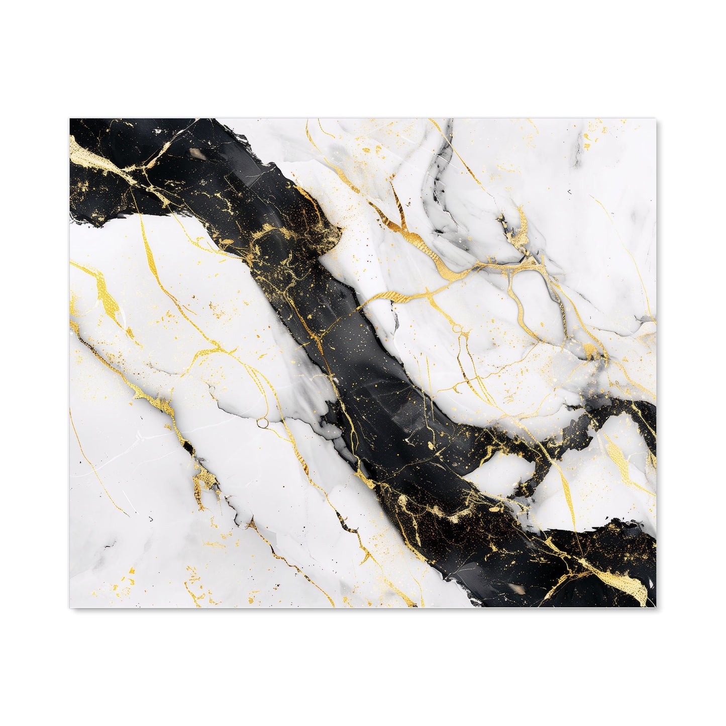 Flecks Of Gold Marble Effect Kitchen Splashback