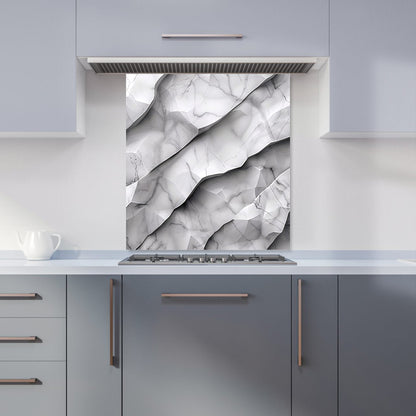 Modern Grey Marble Effect Kitchen Splashback