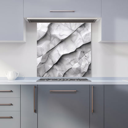 Modern Grey Marble Effect Kitchen Splashback