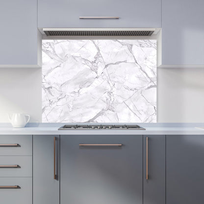 Light Grey Marble Effect Kitchen Splashback