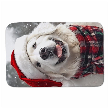 Christmas White Newfoundland Sherpa Blanket