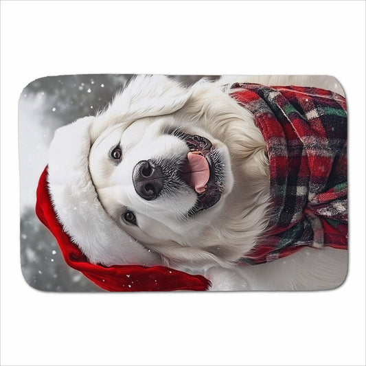 Christmas White Newfoundland Sherpa Blanket