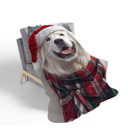 Christmas White Newfoundland Sherpa Blanket