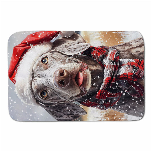 Christmas Weimarana Sherpa Blanket