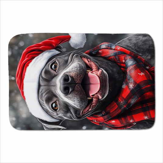 Christmas Staffordshire Bull Terrier Sherpa Blanket