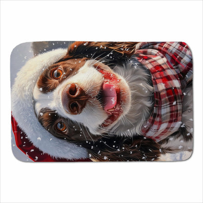 Christmas Springer Spaniel Sherpa Blanket