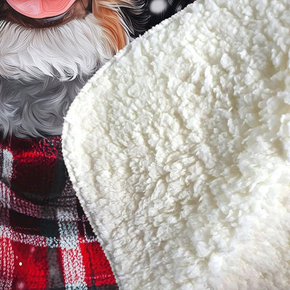 Christmas Spanish Water Dog Sherpa Blanket