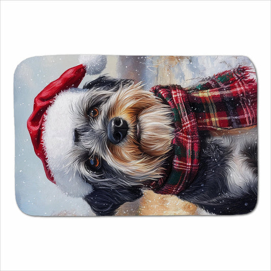 Christmas Schnauzer Sherpa Blanket