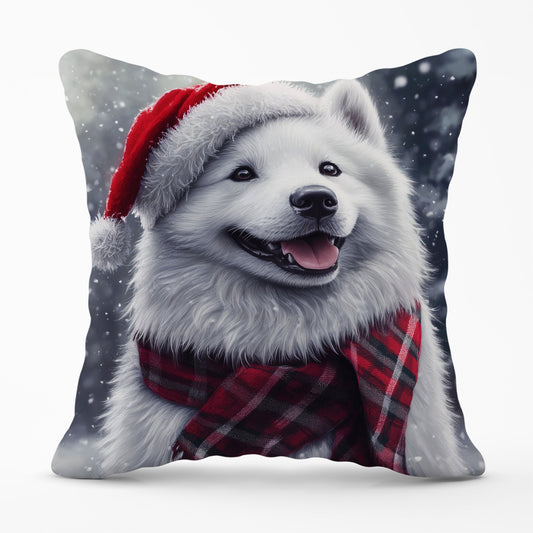 Christmas Samoyed Cushion