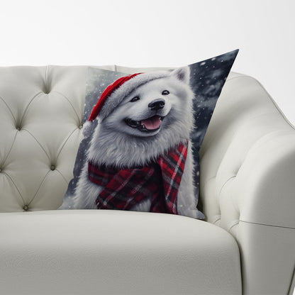 Christmas Samoyed Cushion